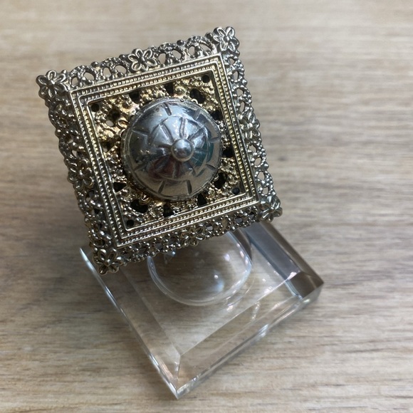 Vintage Sterling Filigree Dreidel - Picture 7 of 9